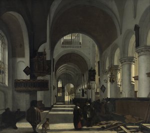 Interiøret i en kirke